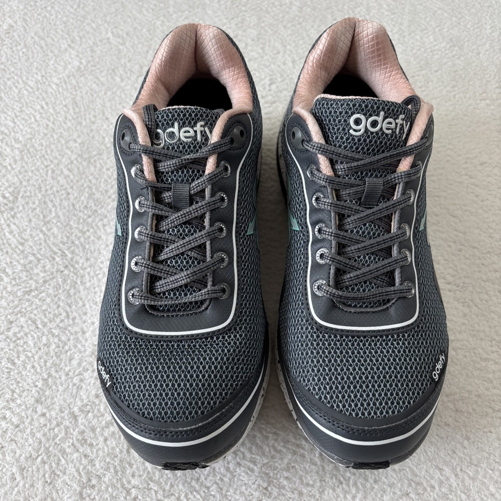 G-DEFY Womens 'Mighty Walk' Shoes Size 10.5 Gray/Pink Sneakers Comfort EUC - Picture 9 of 14